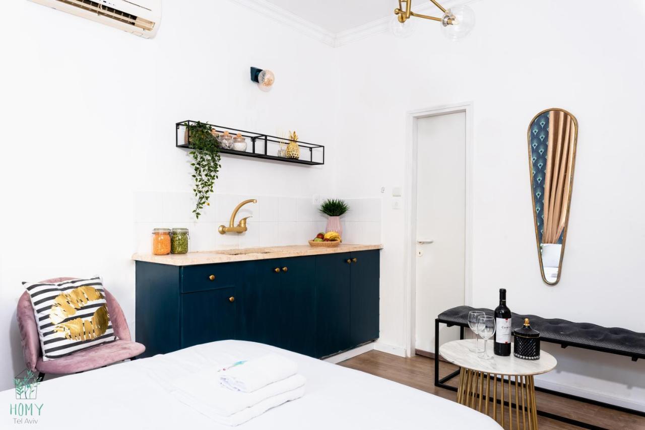 Stylish Studio Apartments On Dizengoff By Homy Tel Aviv Buitenkant foto