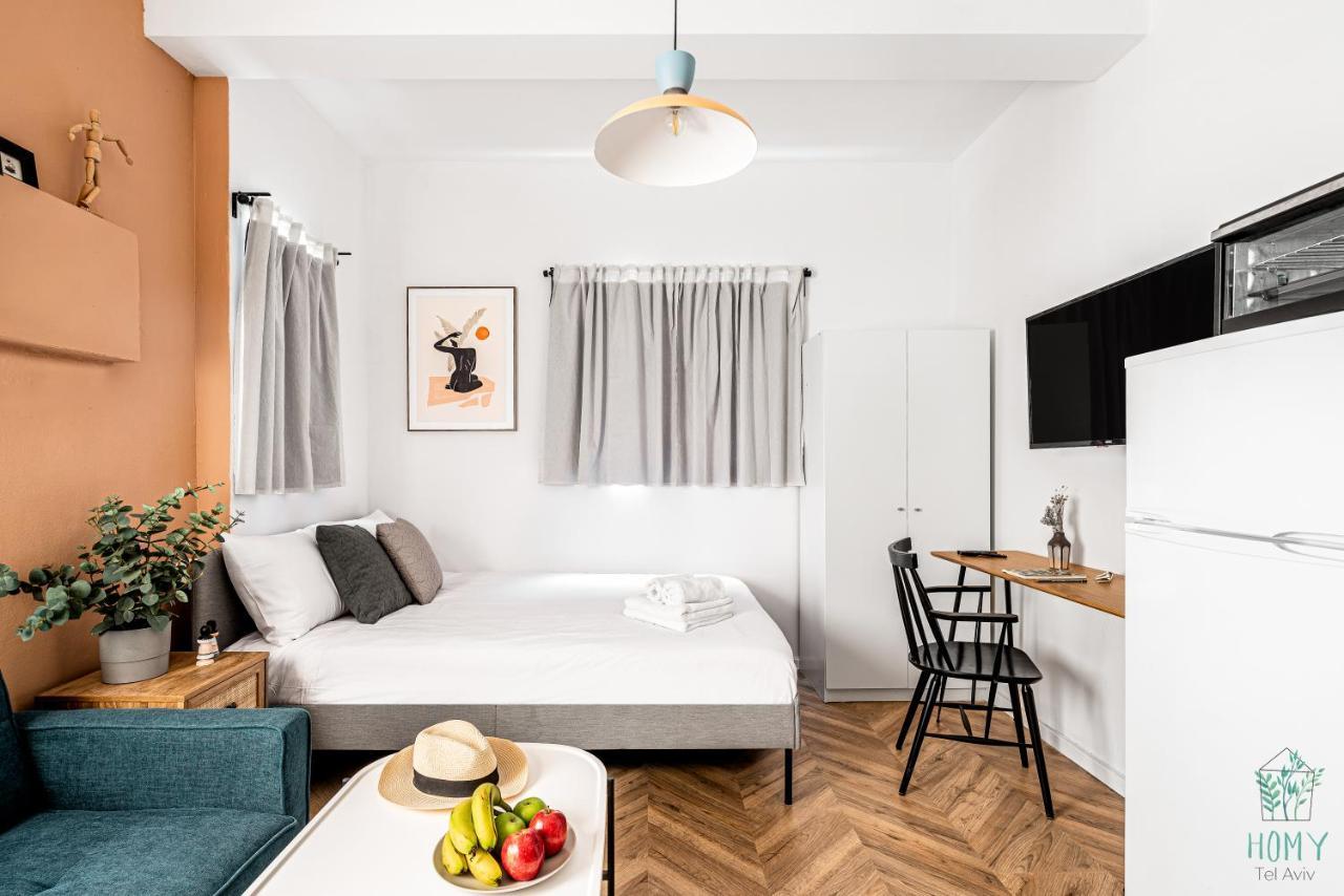 Stylish Studio Apartments On Dizengoff By Homy Tel Aviv Buitenkant foto