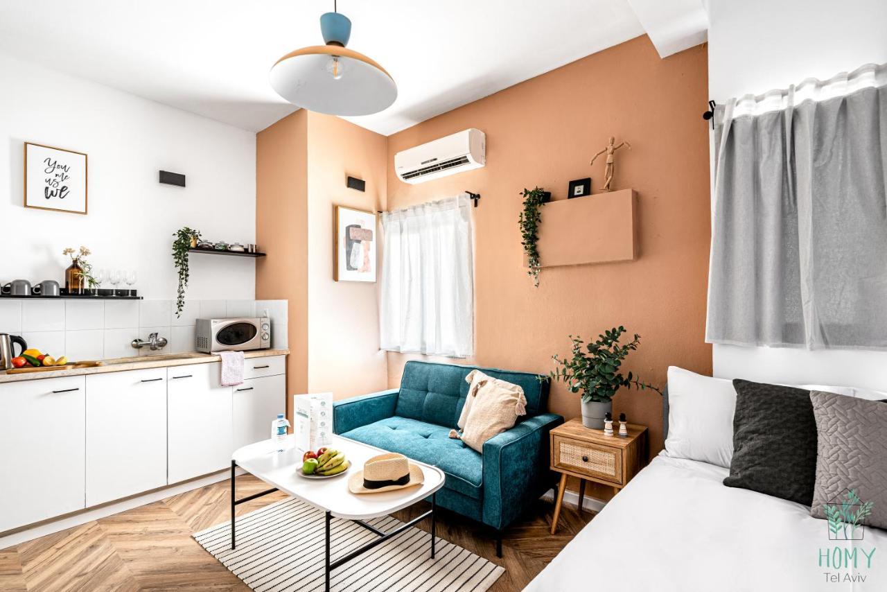 Stylish Studio Apartments On Dizengoff By Homy Tel Aviv Buitenkant foto