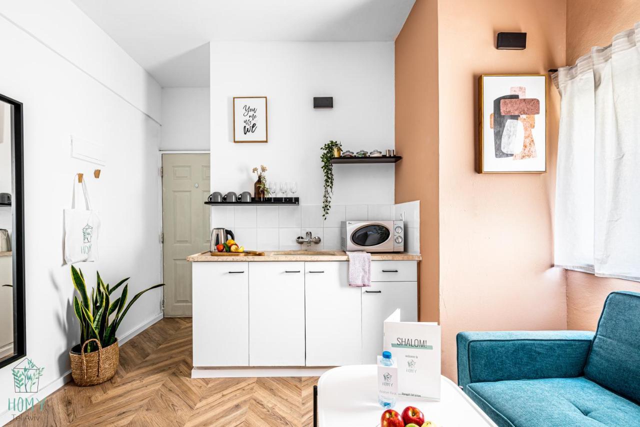 Stylish Studio Apartments On Dizengoff By Homy Tel Aviv Buitenkant foto