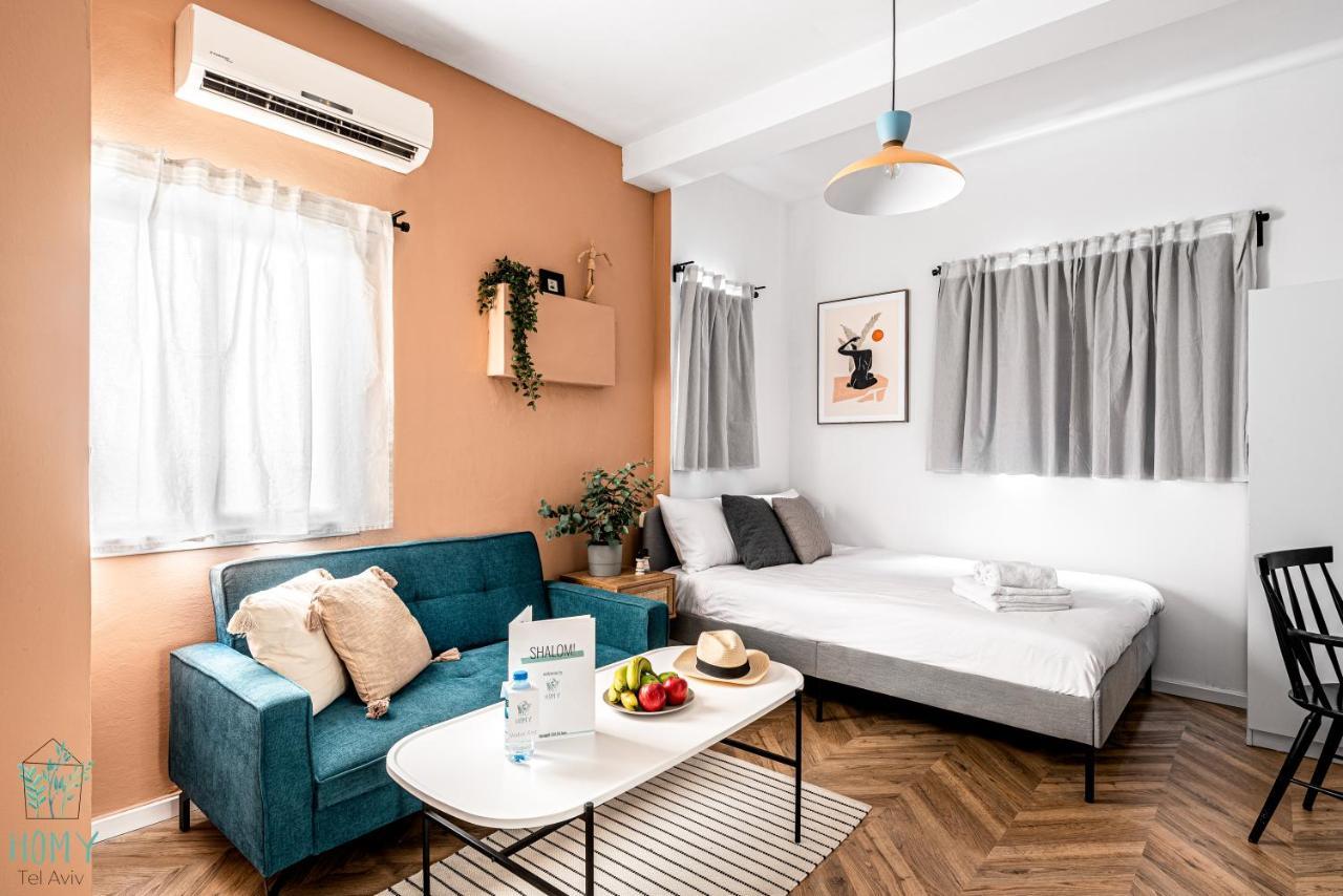 Stylish Studio Apartments On Dizengoff By Homy Tel Aviv Buitenkant foto